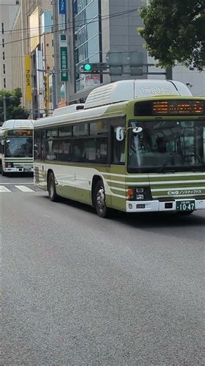 【広電バス】いすゞエルガCNGノンステップバス 立町電停付近 #shorts
