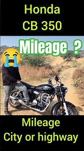 honda cb350 real world mileage 😭 | Don't buy Before watch this video better then re 350 bikes ? #yt