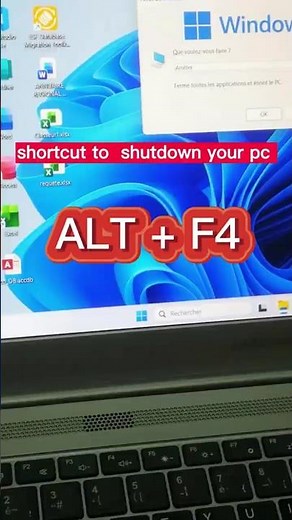 Shutdown PC Fast with ALT + F4 (Windows) — Quick Tip #windows #Shorts #QuickTip #windows11