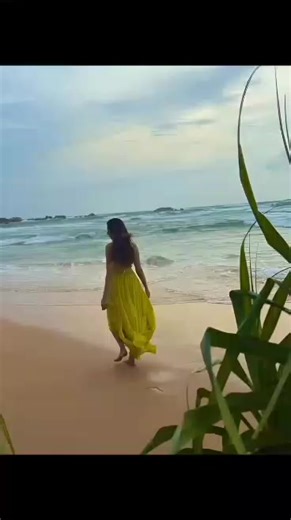 Walking on the beach Brings a clam that settles softly, like the ocean Breathing Around you sunny weather 🫶🏖️