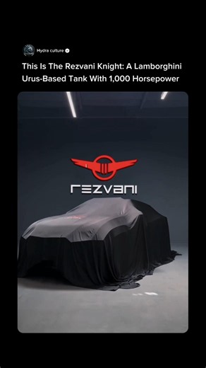 This Is The Rezvani Knight: A Lamborghini Urus-Based Tank With 1,000 Horsepower 💀🔥 #rezvani #cars