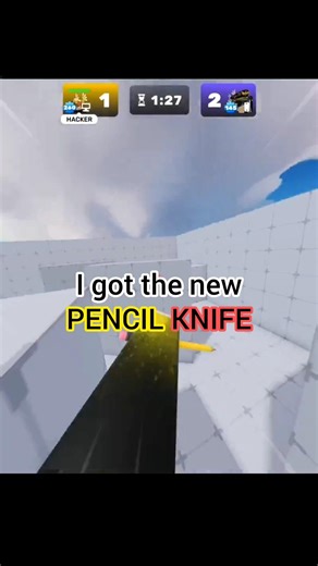 New knife skin is INSANE! (pencil) #roblox #rivals