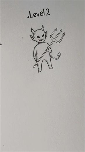 ✨️ Devil Pose Drawing for Beginners – 4 Easy Styles ✨️ #sketch #shorts #demon #tutorial #boy