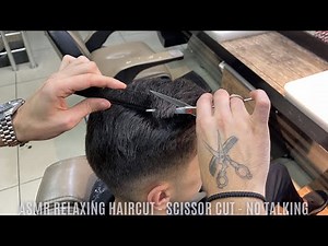 ASMR Relaxing Haircut - Scissor Cut - No Talking