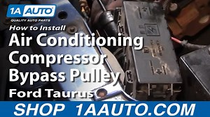 How to Replace AC Bypass Pulley 1992-2003 Ford Taurus