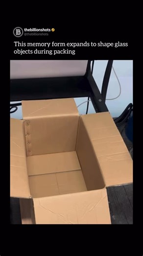 The Billion Shots™ on Instagram: "The specialized packaging material you are referring to is known as foam-in-place (or often by the brand name Instapak), a high-tech solution that uses a chemical reaction to create a custom-molded protective shell around fragile glass items. The process involves two liquid chemicals—typically an isocyanate and a polyol—that are mixed together inside a sealed plastic bag; within seconds, the mixture undergoes a rapid exothermic reaction, expanding up to 280 time