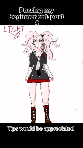 Posting beginner art part 4 #drawing #art #sketch #danganronpa