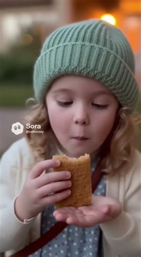 【ASMR】(AI) 夜のケーキ壁と咀嚼音 🏠🍰 ASMR Eating Sound #5 (Girl Eats House Cake)