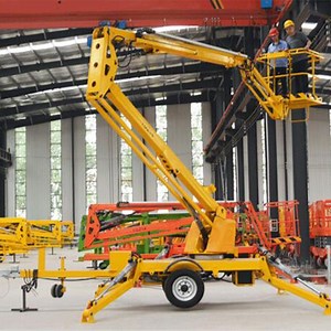 [Hot Item] 16m Trailer Articulated Portable Diesel Working Height Spider Lift Cherry Picker