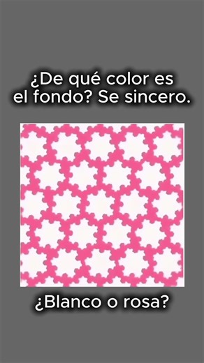 ¿De qué color es el FONDO? 🌸⚪ (Test de Percepción)