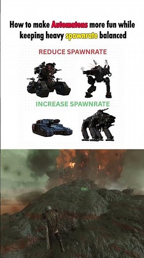 How to make Automatons more fun while keeping heavy spawnrate balanced - Helldivers 2