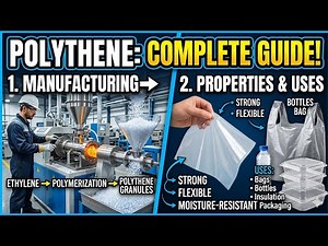 How is polythene manufactured ? Give their properties and uses.