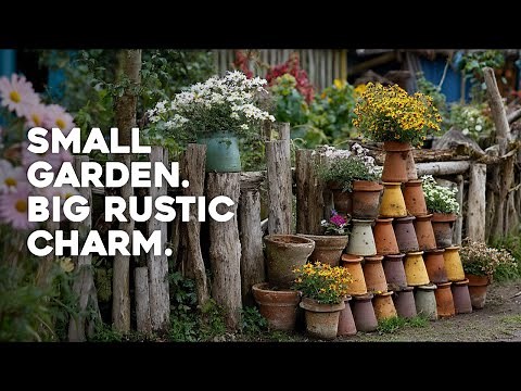 🛠️ DIY Rustic Small Garden Oasis with Upcycled Materials: Save Big!