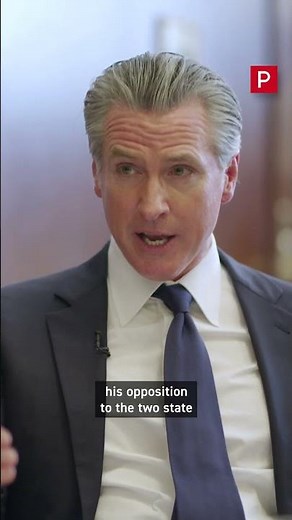 Newsom on his Israeli 'apartheid' comments and if he considers himself a Zionist