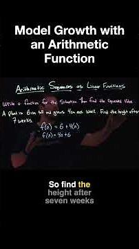 Model Growth with an Arithmetic Function | Linear Function Word Problem