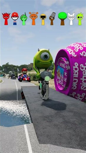 Flatbed Truck McQueen | Transportation with Truck - Pothole vs Car # | BeamNG.Drive Gameplay