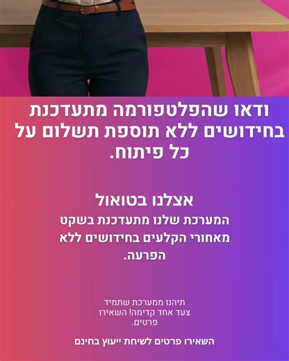 !מתלבטים איזה מוצר להביא לקולקציה? פשוט תשאלו את הלקוחות