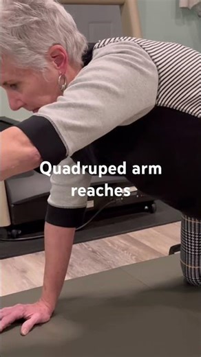 Quadruped arm reaches. More movement tips and exercises on Instagram @mintconditionpt