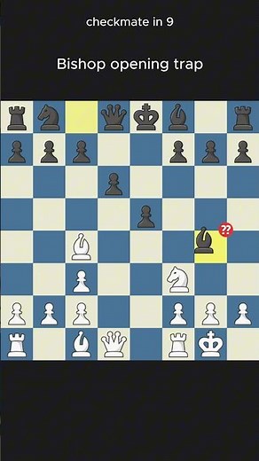 Bishop opening trap | chess opening trap #part 5