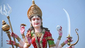 Hindu Goddess Maa Durga Puja, Durga Puja festival celebration, ritual, Happy Navratri, Indian Religion Festival, with Goddess .