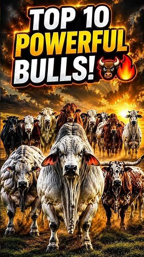 STOP! 🐂 Top 10 Most Powerful Bull Breeds in the World | Full Documentary Out Now!#shorts