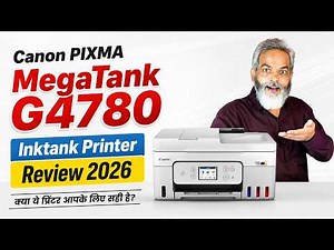 Canon PIXMA MegaTank G4780 🔥 All-in-One Inktank Printer ⚡ Review 2026 🔥 Honest Test & Full Guide!