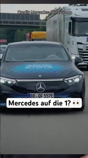Mercedes EQS - 1205km Reichweite dank neuer Batterie 🔥👀 #mercedes #eqs #innovation #eauto