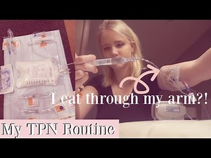 i eat through my arm?! my TPN set up