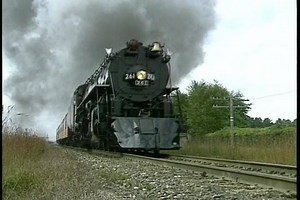 That's Milwaukee Road 261 approaching us... from the 2-DVD Set, "Today's Steam Across America" - a look at modern steam programs in the USA. On sale, 2 DVDs for $14.95: http://rfd.video/TodaysSteam | Railfan Depot