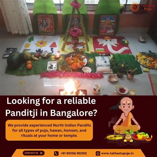 Trusted North Indian Pandit in Bangalore – Book a Puja With All Puja Samagri.