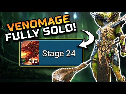 Venom Mage Solo Dragon 24 Gear and Mastery Guide | 200+ Runs!