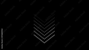 Arrow loop direction moves in continuous flow. Animated arrows load with smooth background motion. Stock Video