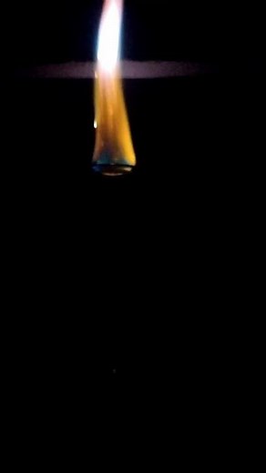 Hydrogen Gas Flame Experiment #experiment #chemicalreaction