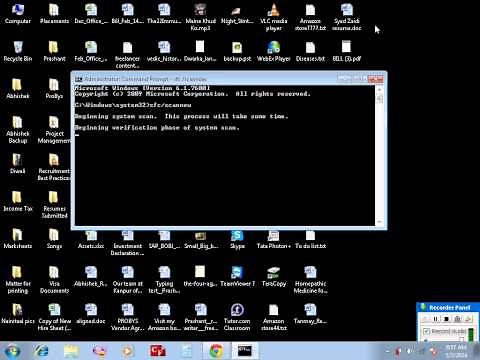 Repair Windows system files using Sfc/scannow command