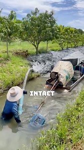 Efficient Machine for Pond Cleaning and Irrigation #PondCleaning #WaterManagement #FarmingTechnology #IrrigationSystem #SustainableFarming | Satisfying Videos
