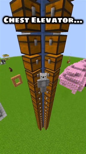 Minecraft Chest Elevator...🥀