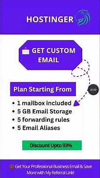 Get a Professional Business Email with Hostinger Starter Plan 2026