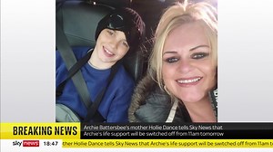 BREAKING: Archie Battersbee's life support will be switched off at 11am tomorrow, his family has said. Read more: https://trib.al/lVFIpIl 📺 Sky 501, Virgin 602, Freeview 233 and YouTube | Sky News