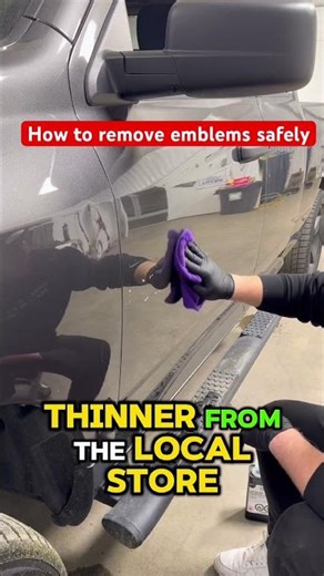 How to safely remove emblems! ￼ #automobile #yourcar #diy #detailing