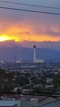 Did you SEE 🔥tonight's Las Vegas sunset on FIRE? Check THIS out! 02.18.2026 #subscribe #shorts #irl