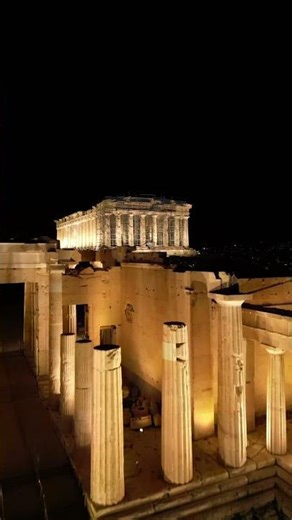 "Ancient whispers under the starlight. Experience the Acropolis from above." #travel #athensgreece