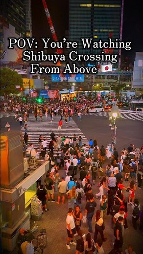 POV: You’re Watching Shibuya Crossing From Above 🇯🇵 #shibuya #shibuyacrossing #japantravel #tokyo