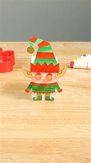 Elf Buddy #shorts #diycrafts #christmas #christmascrafts #papercircuit #diy #christmaself