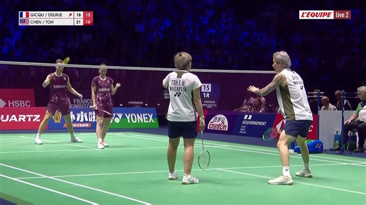 Gicquel et Delrue battus en demi-finale des Championnats du monde - Badminton