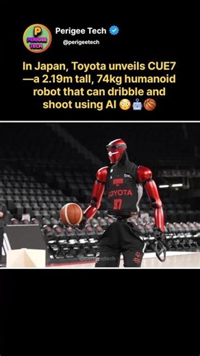 Meet CUE7—Toyota’s Humanoid Robot That Plays Basketball 😳🏀 #shorts #toyota #robot