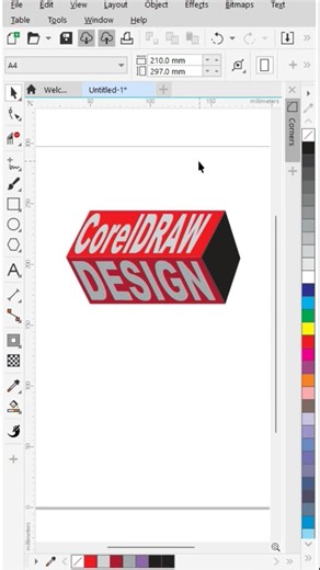 Box Design in CorelDraw | CorelDRAW Tutorial in Hindi #shortvideo