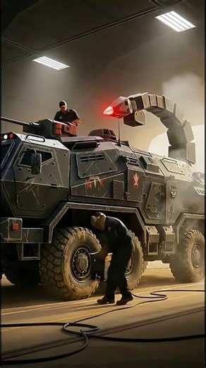 Preparing the specialized Scorpion tactical #ArmoredVehicle #RoboticArm #shorts #trending #mustwatch