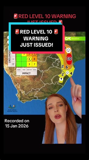 Severe Red Level 10 Flood Warning for Limpopo and Mpumalanga
