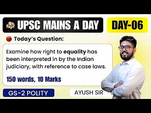 Daily UPSC Mains 2025 Answer Writing Practice | UPSC Mains GS-2 Polity Mains Model Answers Practice