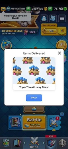 3 FREE SEASONAL CHESTS FROM STATS ROYALE! #viral #clashroyale #SHORTS #level16sucks #mobilegaming